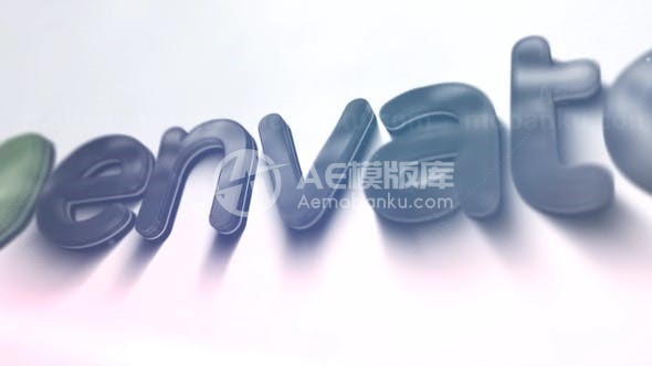 3D动态透光效果企业标志片头AE模板