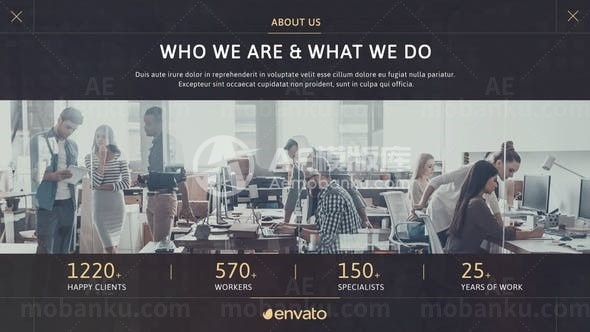 公司企业图文宣传AE模板