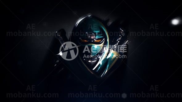 暗黑霓虹效果标志片头AE模板