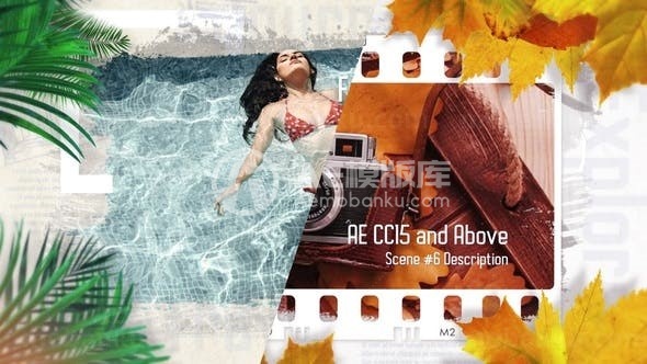 海岛风光旅游度假照片AE模板