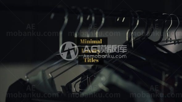 迷你奢华标题展示AE模板