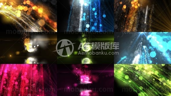 粒子发光特效标志展示AE模板