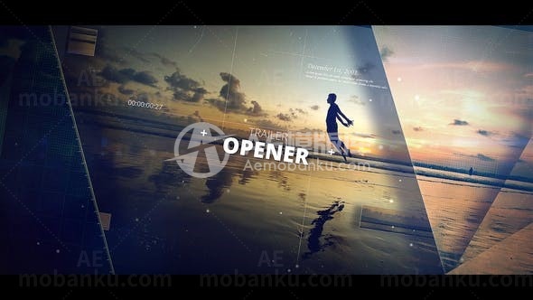 视差效果图片幻灯片AE模板