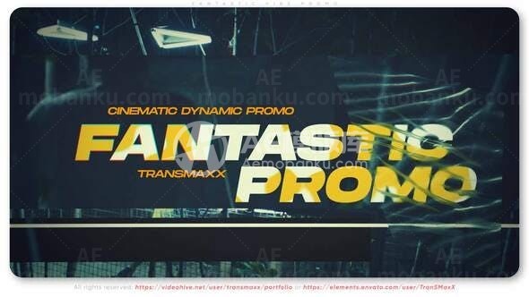 动态文字图片时尚宣传片AE模板