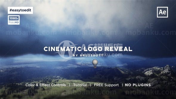 影视动画效果标志展示AE模板