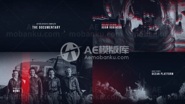 历史档案记录幻灯片AE模板