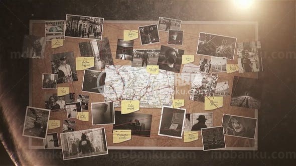 刑事案件图片宣传AE模板