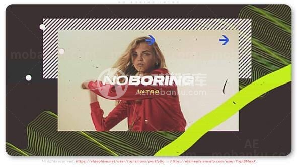 动态时尚广告片头AE模板