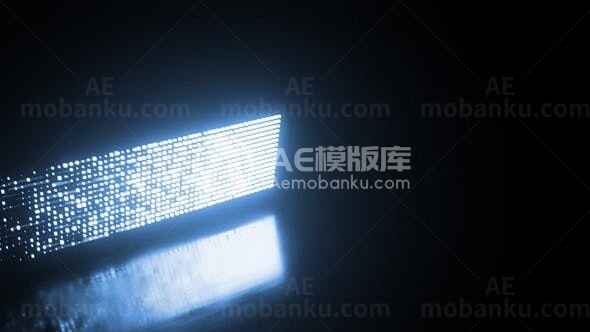 光痕转动效果标志AE模板