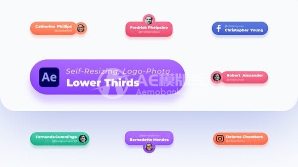 媒体介绍字幕标题包AE模板