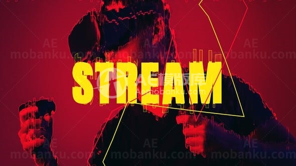 抽象流转场效果片头AE模板