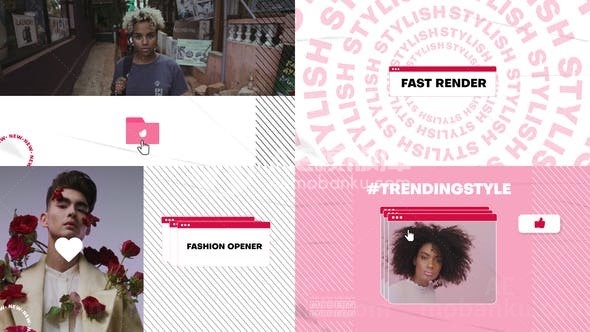 创意时尚网页片头AE模板