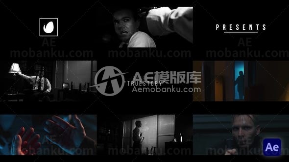 快速动作电影预告片AE模板