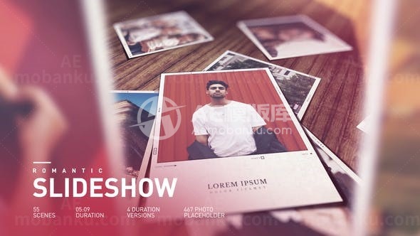 浪漫温馨照片幻灯片AE模板