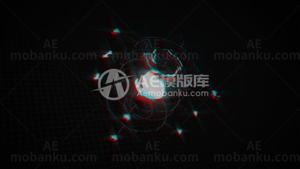 快速故障标志片头AE模板