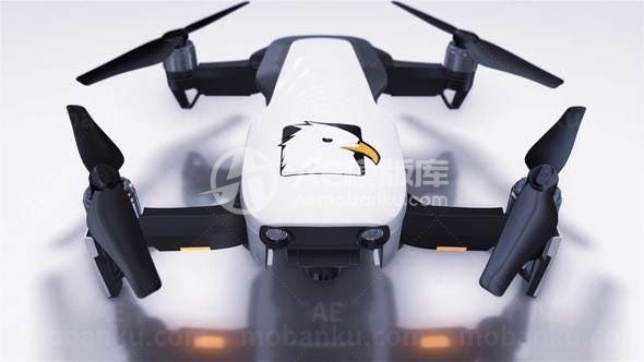 无人机样式标志展示AE模板