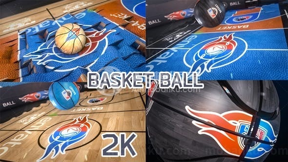 篮球特效片头AE模板