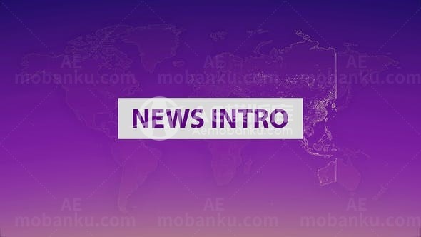 社会实时新闻记录片头AE模板