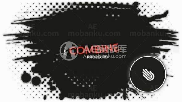 独特快速转动版式文字AE模板