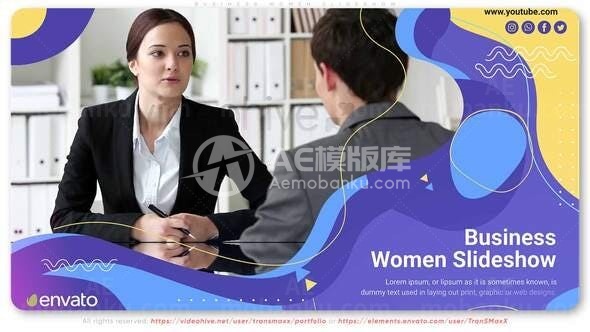 公司企业宣传版式幻灯片AE模板