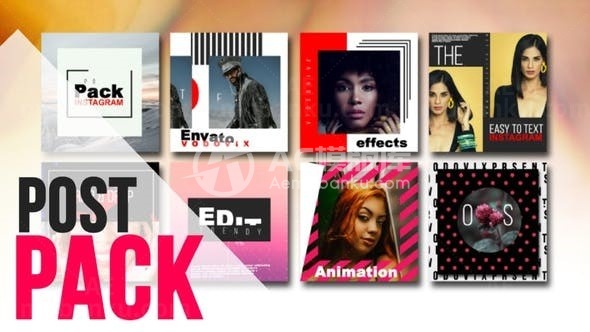 时尚杂志版式包AE模板