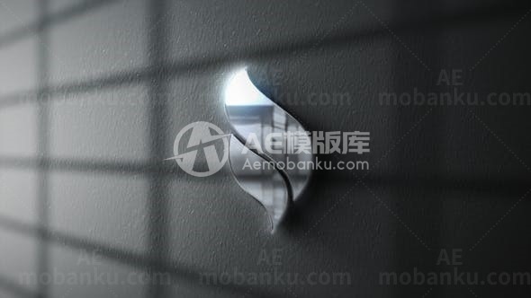 光效阴影标志展示AE模板