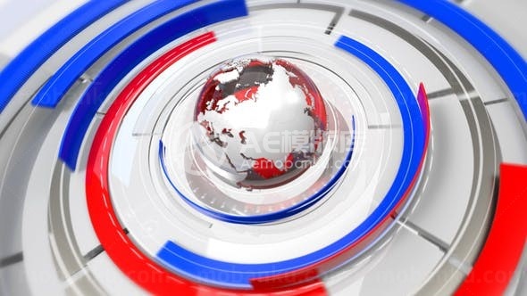 3D效果社会新闻栏目开场片头AE模板