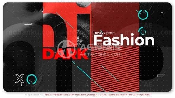 动画文字版式片头AE模板