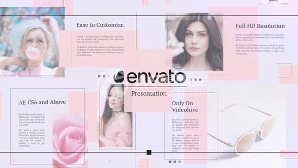 简洁时尚广告图文版式AE模板