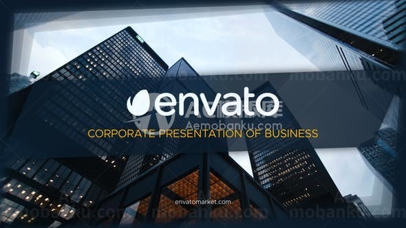 商务图文展示版式AE模板