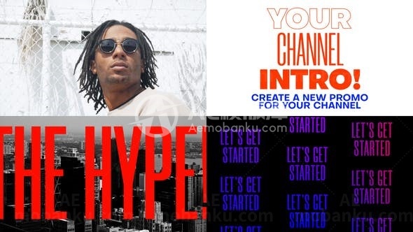 动态时尚文字设计版式AE模板