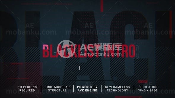 故障效果城市幻灯片AE模板