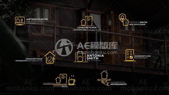 地产主题动画标题包AE模板