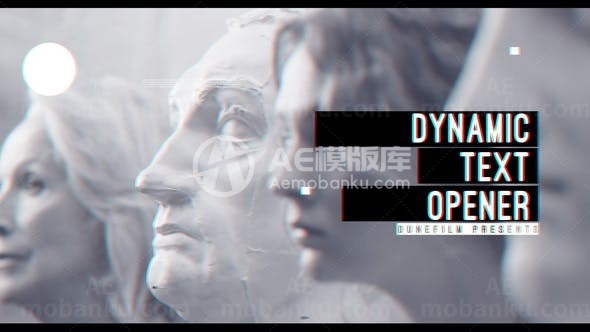 动态文字版式片头AE模板