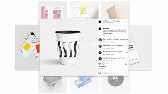 个人时尚主页图片展示AE模板