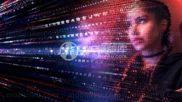 数字空间转场效果AE模板