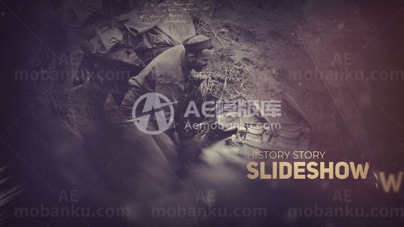 历史纪录片幻灯片AE模板