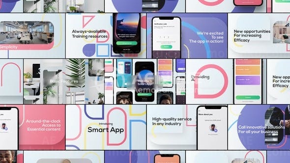 智能应用图文宣传AE模板