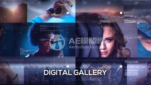 数字视频图片幻灯片AE模板