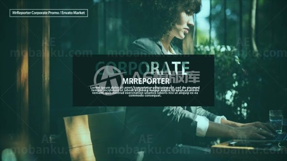 企业商务宣传图文展示AE模板