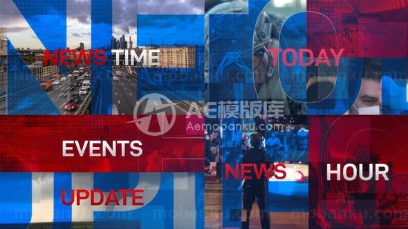 新闻事件记录片头AE模板