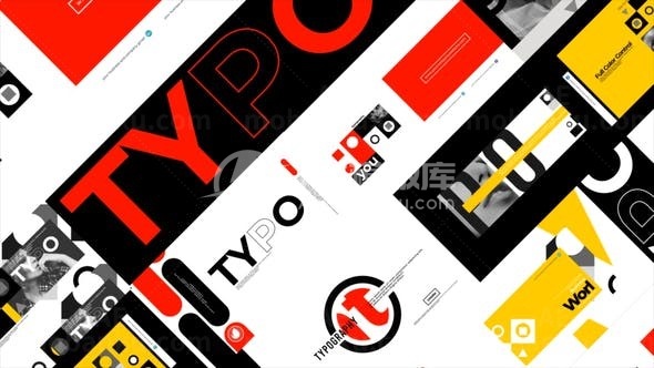 大标题文字版式包AE模板