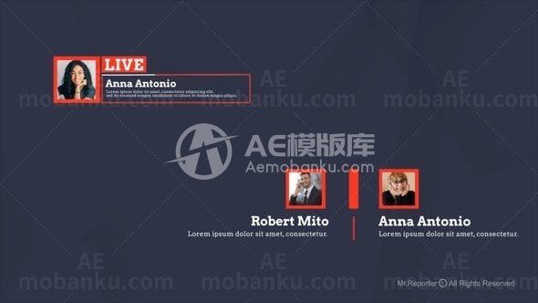 新闻栏目字幕包AE模板