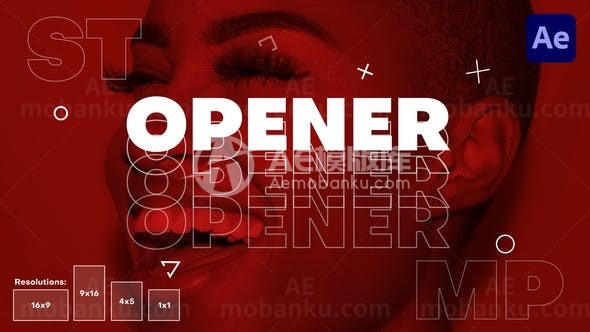 时尚休闲创意设计片头AE模板