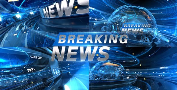 三维动画新闻栏目片头AE模板