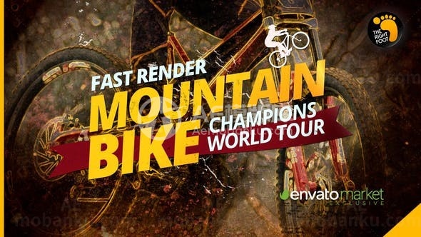 山地车越野宣传AE模板