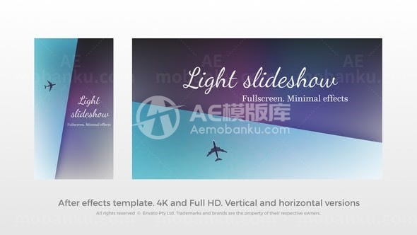 清新照片幻灯片AE模板