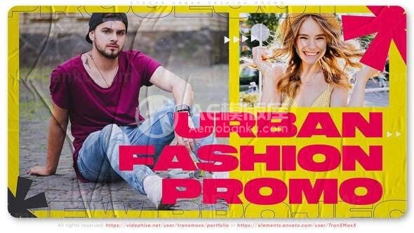 时尚服饰街头宣传AE模板