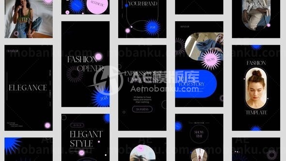 经典时尚视频片头AE模板