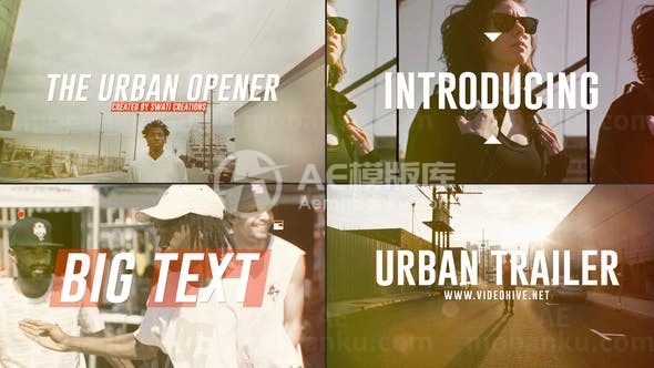 时尚动态城市宣传AE模板